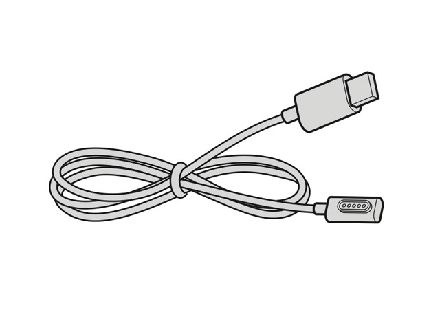 USB電源ケーブル（磁気USB-C）