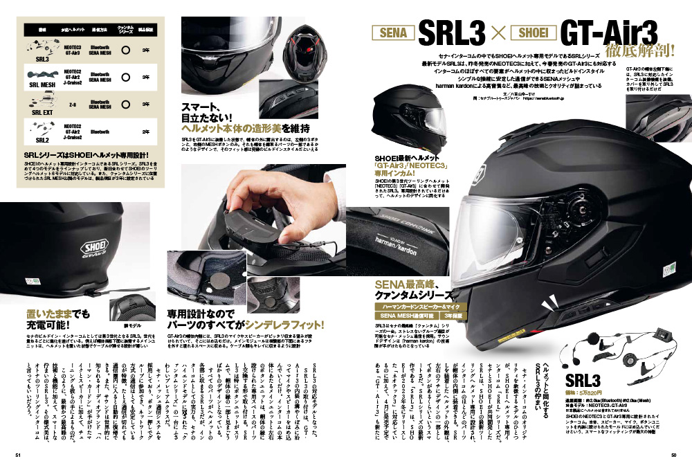 SENA SRL3×SHOEI GT-Air3徹底解剖！