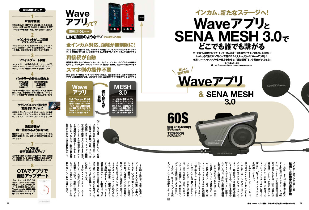 WaveアプリとSENA MESH 3.0でどこでも誰でも繋がる